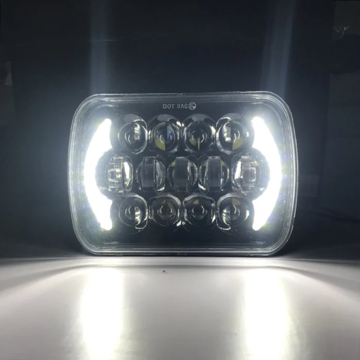 1 шт. светодиодный светильник на голову DRL 210 Вт, Прямоугольный светильник для грузовика, запчасти для автомобиля, лампа B99