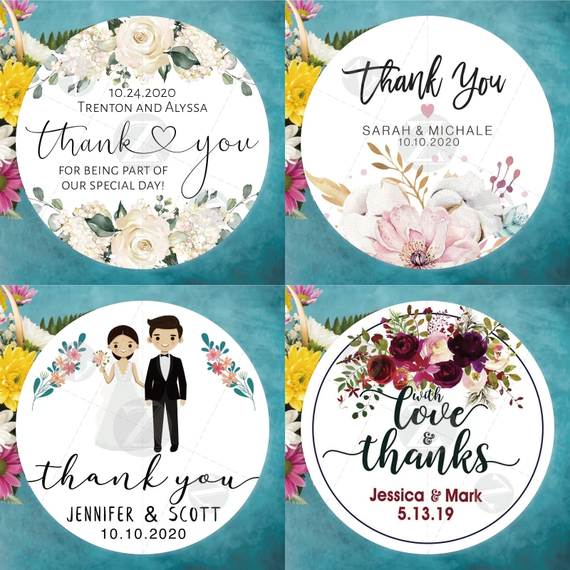 Personalized Sticker Custom Wedding Personalized Wedding Label