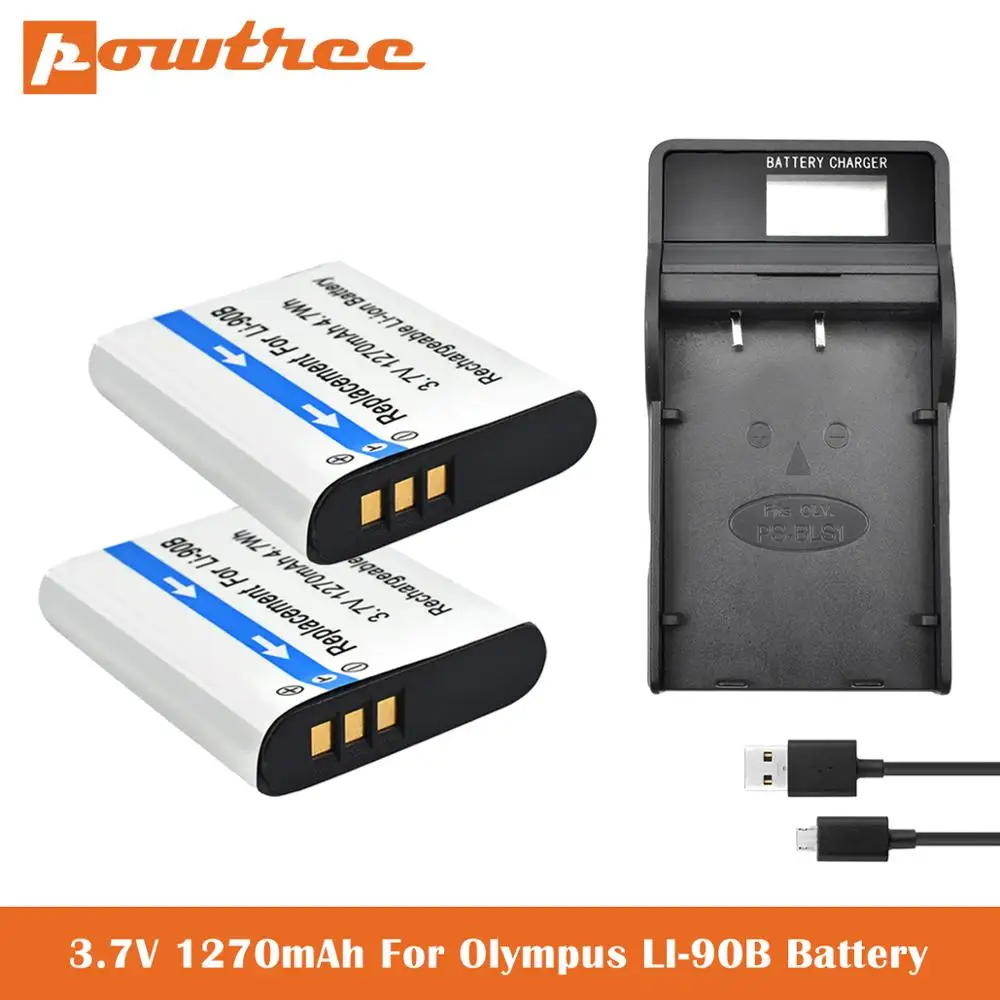 LI 90B Батарея + Зарядное устройство для цифровой камеры Olympus SH 1 50 iHS 60 SP 100 100EE прочный