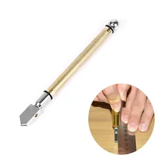 Портативные стеклянные бутылочки с роликом машинка для резки нескользящей плитки план толстое стекло металлическая головка ручка сплав резка ручные инструменты
