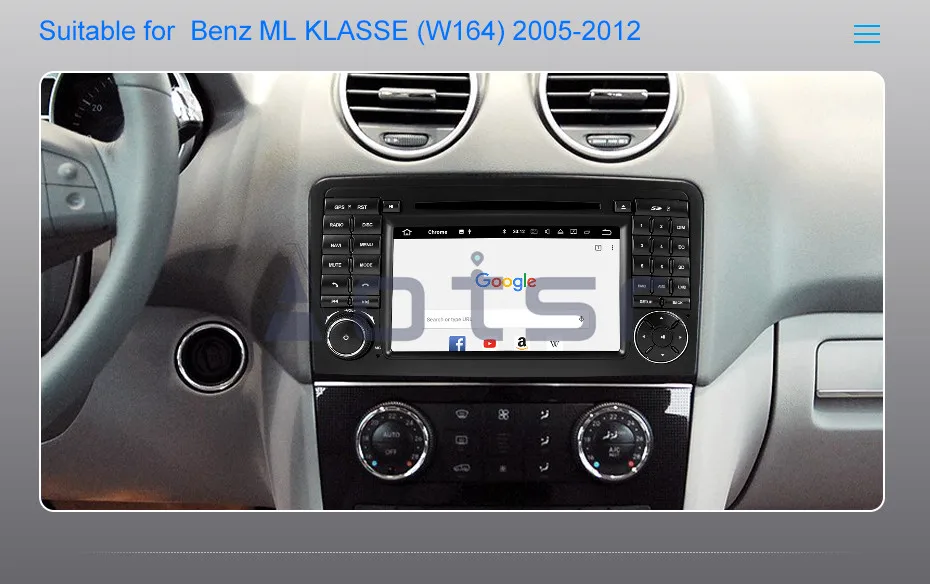 Clearance Android 9.0 Car DVD Player GPS For Mercedes-Benz GL-X164/ML-W164 radio Car Auto Stereo Radio Car Multimedia Player 4G Head Unit 4