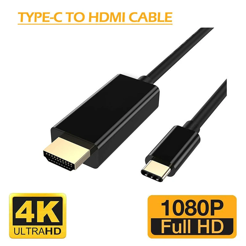 USB C к HDMI 4K type C к HDMI кабель HDMI адаптер Thunderbolt 3 для huawei P20 mate 10 Pro MacBook Pro воздушный iPad Pro