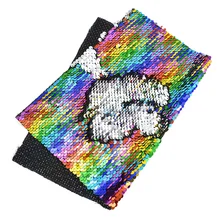 Красочные двусторонние пайетки A4 сшитая ткань для DIY ручной работы женская одежда декоративная сумочка материалы пэчворк