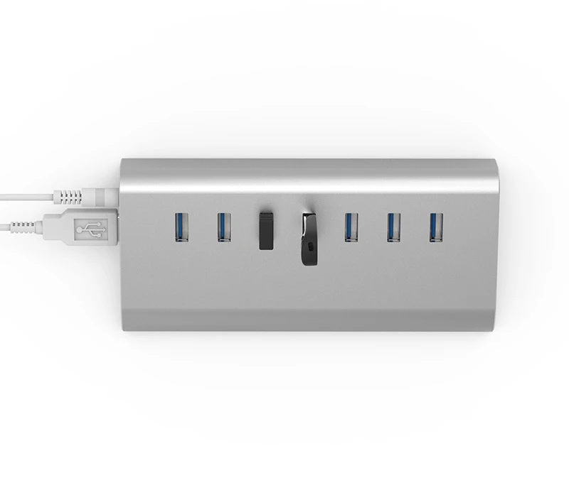 7 портов док станция Usb 3 0 алюминиевый концентратор адаптер 5 Гбит/с высокая