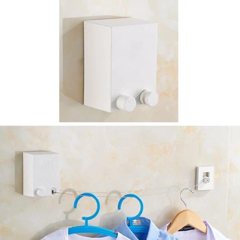 

Retractable Indoor Clothes Wall Hanger Magic Drying Rack Balcony Bathroom Invisible Clothesline