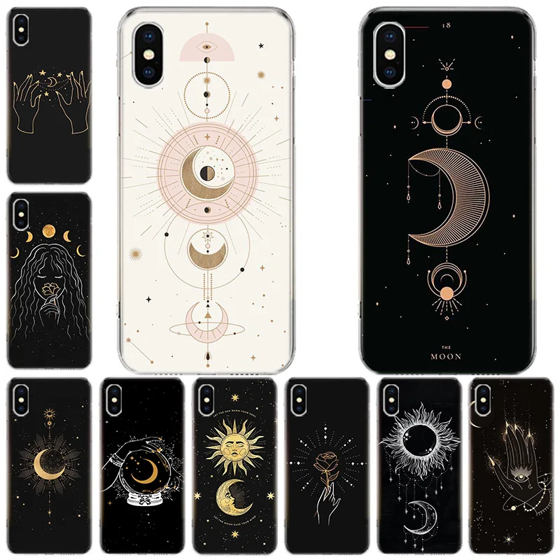 Чехол для телефона ведьмы Луны Таро тайный Тотем Iphone 11 12 Mini Pro XS Max XR X 8 7 6 6S Plus SE 2020 5