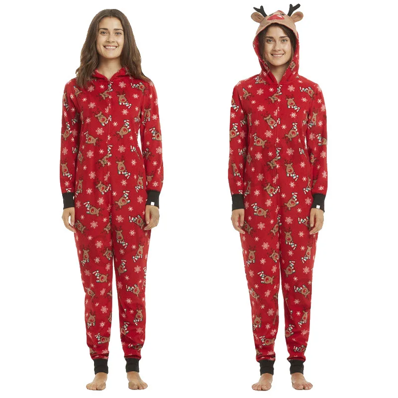 Рождественский семейный костюм, комбинезон для женщин, мужчин и детей, рождественские пижамы для малышей, красная модная Пижама, семейная Рождественская одежда