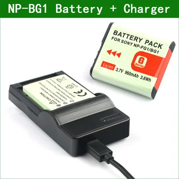 

NP-BG1 NP BG1 FG1 NPBG1 Digital Camera Battery + Charger for Sony DSC W210 W215 W220 W230 W270 W275 W290 HX7 HX9 HX10 HX20