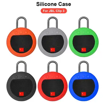 

Protective Silicone Shockproof Case Anti-scratch Durable Stand Up Carrying Case Sleeve For Bluetooth Speaker JBL Clip 3