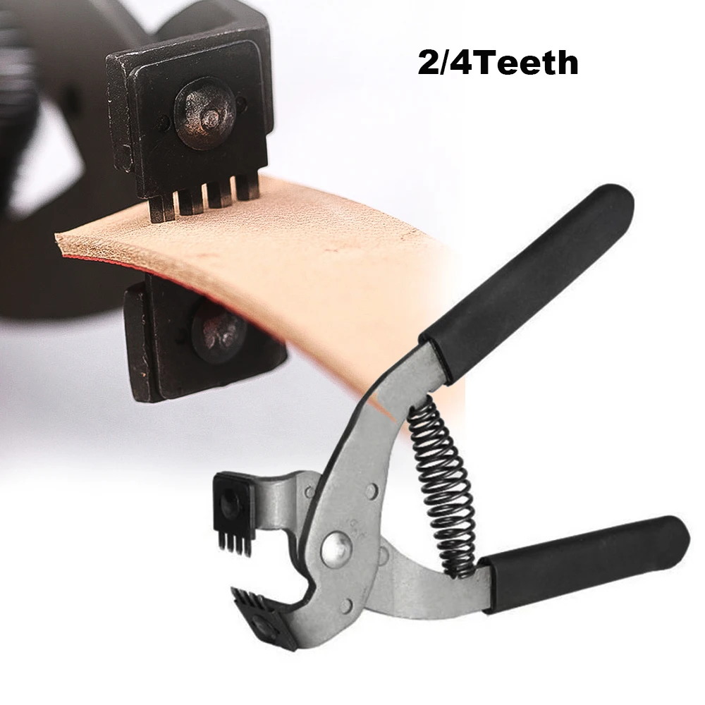 

Leather Belt Hole Punch Tool Lacing Stitching Sewing DIY Leather Craft Tools Hand-held Pliers Belt Holes Puncher Hole Maker Tool
