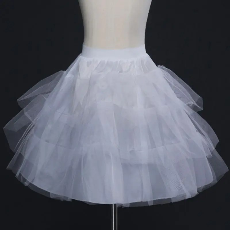 Женская многослойная короткая юбка-пачка в стиле Лолиты для невесты; милая Свадебная юбка принцессы