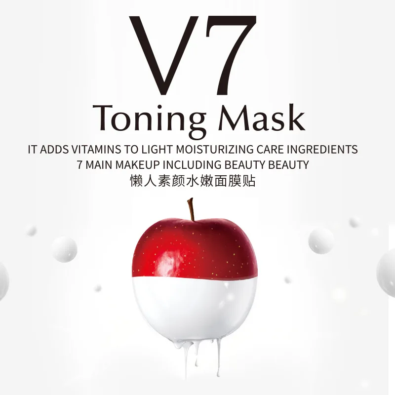 

10PCS Hanchan V7 Lazy Face Mask Hydrating Nourishing Invisible Mask Apple Polyphenol Moisturizing Korean Mask Essence facemask