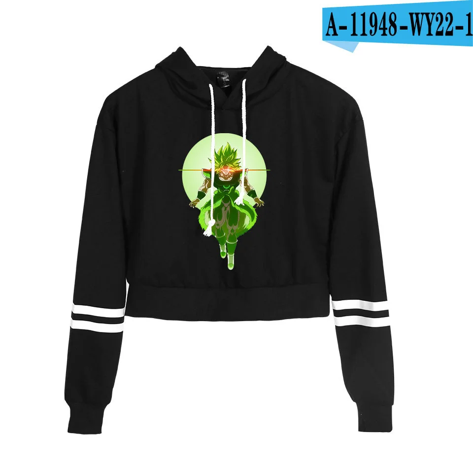 Принт толстовка с драконом sweashirts короткие сексуальные толстовки для женщин укороченный топ рубашка Повседневный пуловер с капюшоном одежда с длинными рукавами - Цвет: A11948-1