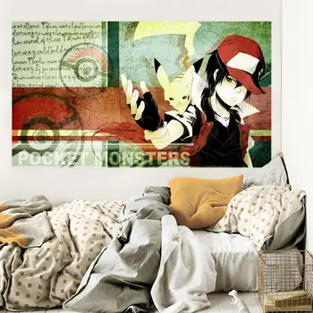 

[Self-Adhesive] 3D Pokemon 848 Japan Anime Wall Stickers Mural Decal Wall Murals AJ WALLPAPER Belly