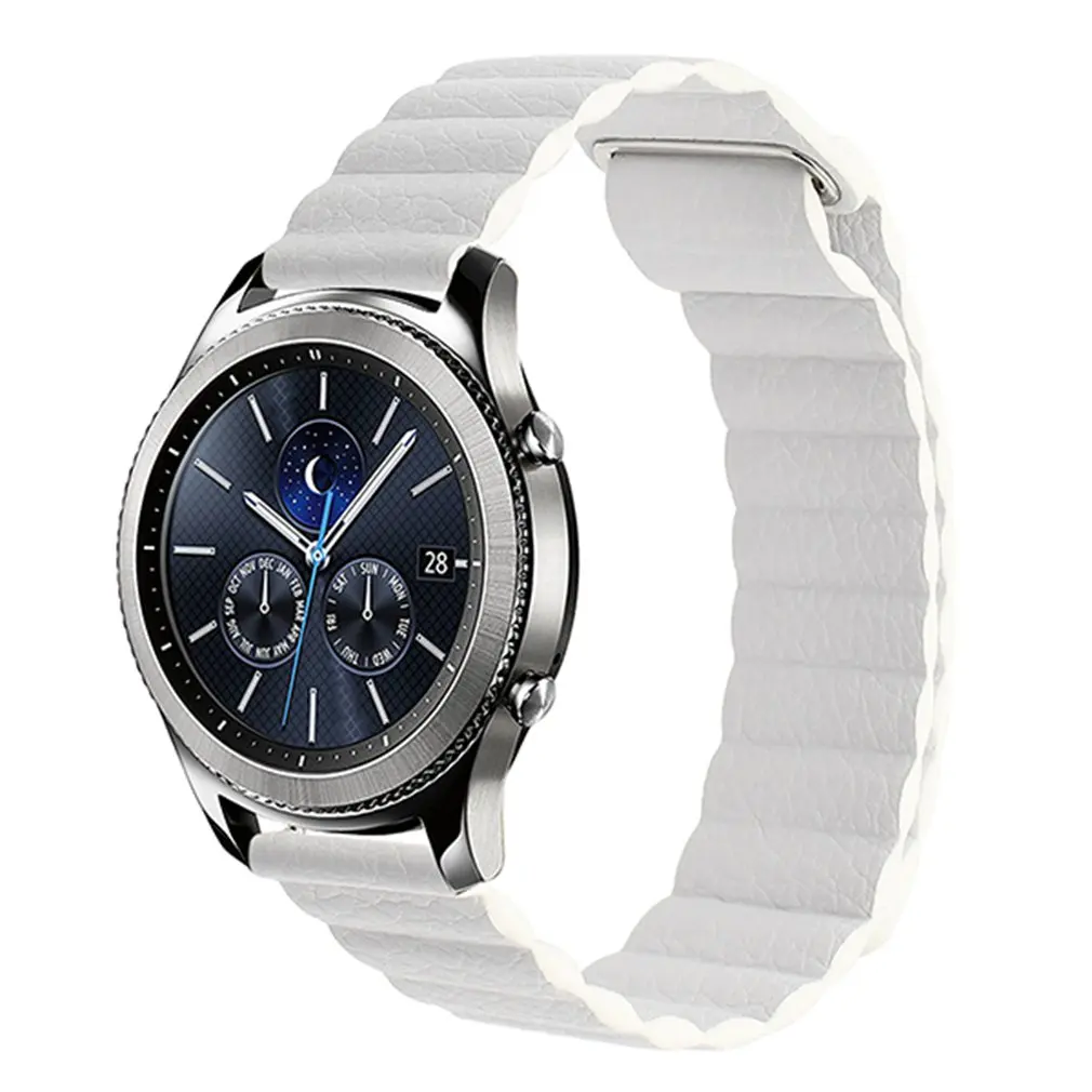 Мягкий ремешок для samsung Galaxy gear S3 из натуральной кожи, ремешок для активных часов 22 мм, ремешок, быстросъемный браслет