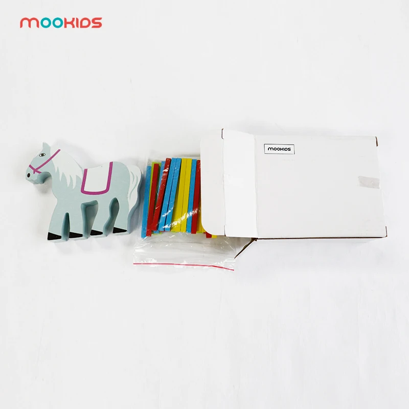 Mookids деревянная балансировочная игрушка Монтессори игрушка детская математическая игра Милая лошадь образование балансировочная игра деревянная балансировочная игрушка оригинальность