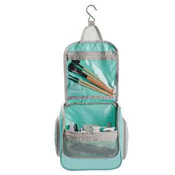

Hanging Toiletry Bag Large Cosmetic Makeup Travel Organizer for Men and Women with Sturdy Hook LX9F