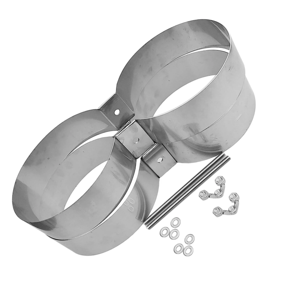 

MagiDeal Scuba Doubles Tank Bands 16.22 x 7.71 x 2.44 inch Stainless Steel