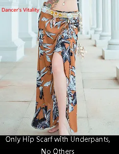 Only Skirt as Photo Одежда для занятий танцами живота, новинка, Топ с длинным рукавом, юбка с принтом для начинающих, восточные, индийские, для танцев, для выступлений, тренировочные наряды - Цвет: Only Skirt as Photo