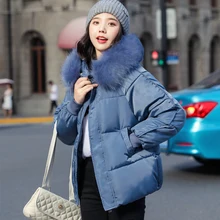 Однотонное тонкое пуховое пальто с капюшоном для женщин, зимний толстый теплый пуховик для женщин, повседневное короткое белое пальто на молнии высокого размера плюс
