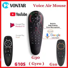 G10 G10S G30 Google Voice Дистанционное Управление гироскопа зондирования ИК-обучения Мини 2,4G беспроводная мышь с клавиатурой для X96 MAX H96 X3 коробка