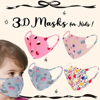 

Children Kids Boys Girl Cotton Washable Adjustable Filter Cartoon Mask Mouth Caps Face Shield Masques Mascarillas Respirator