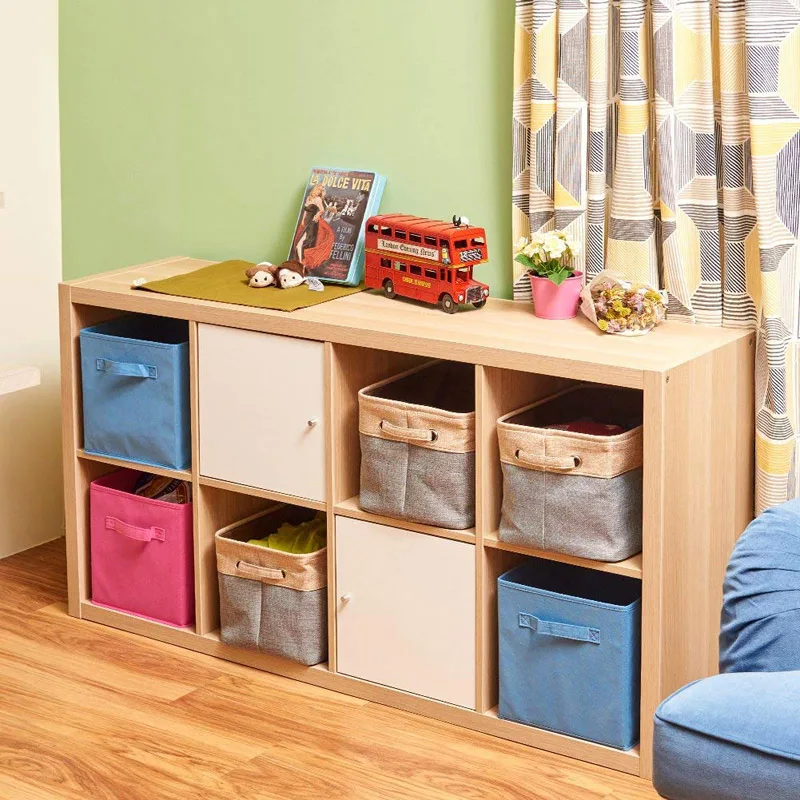 ERMAKOVA  Foldable Fabric Storage Bin Basket Toy Nursery Storage Container Laundry Clothes Basket Organizer Linen Storage Box 5
