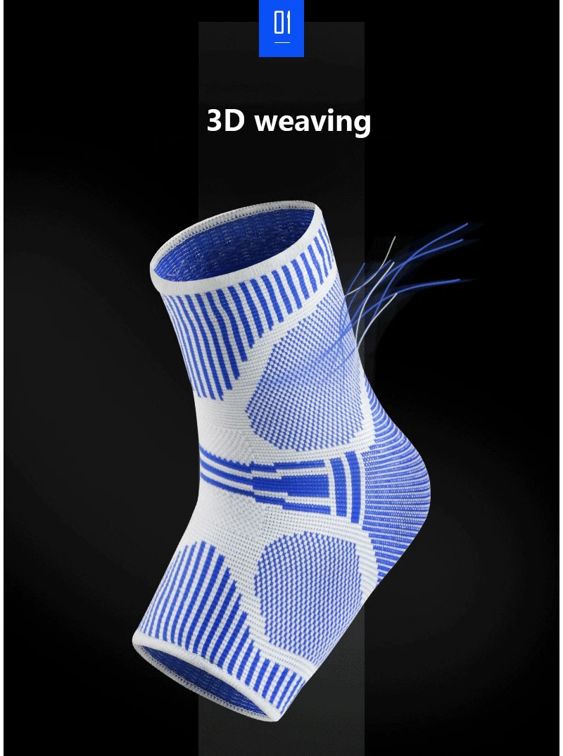 3D спортивный фиксатор для голеностопа протектор компрессионный аппарат для лодыжки опорный коврик эластичный нейлоновый ремешок Скоба для футбольного баскетбола