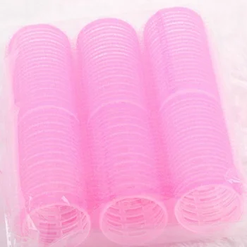 

6Pcs/Set Big Self Grip Hair Rollers Cling Any Size DIY Hair Curlers Random Color C44