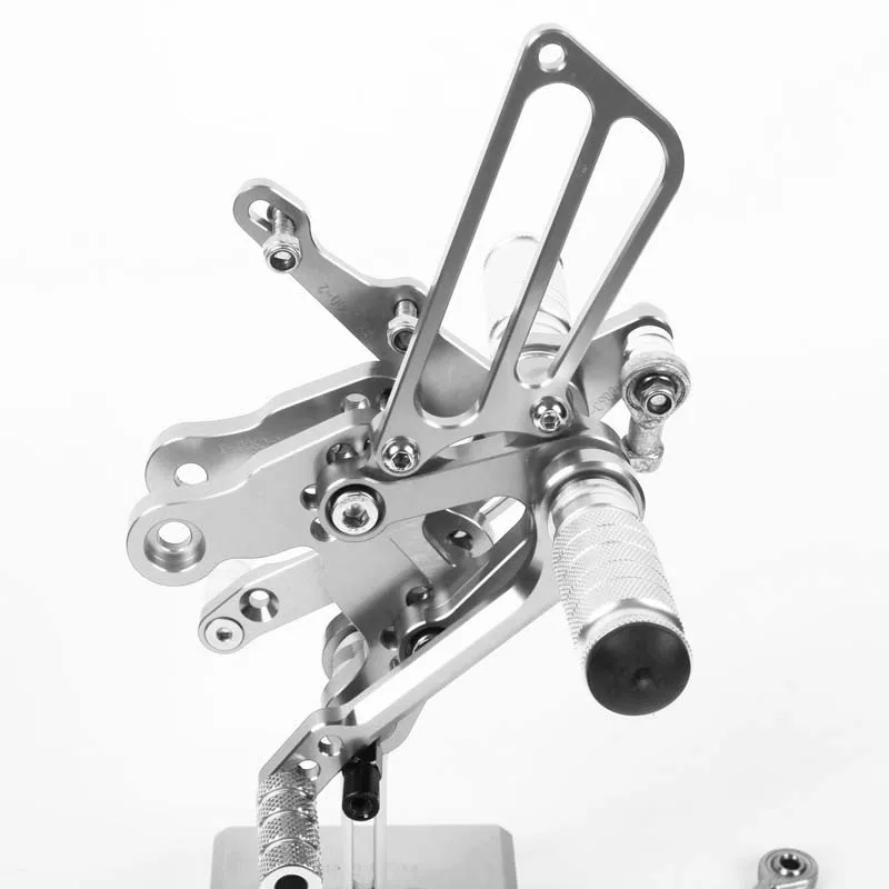 SMOK педаль мотоцикла для Honda CBR400RR NC29 CBR900RR CBR893RR CBR919RR 1993 1994-1999 алюминиевый сплав Rearset подножки - Цвет: Серебристый