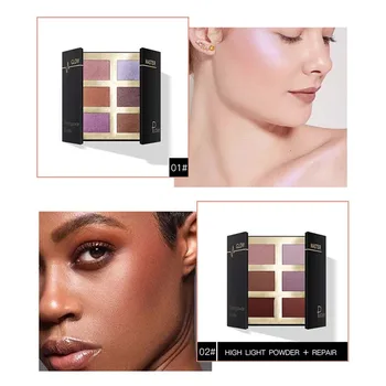 

Eye shadow Palette Make up Palette Shimmer Pigmented EyeShadow Powder Fashion Color New Arrival Charming Eyeshadow 6 Color