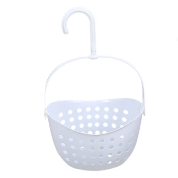 

3 Tier Plastic Basket Shower Caddy Hanging Rack Tidy Shelf Organiser Storage,White