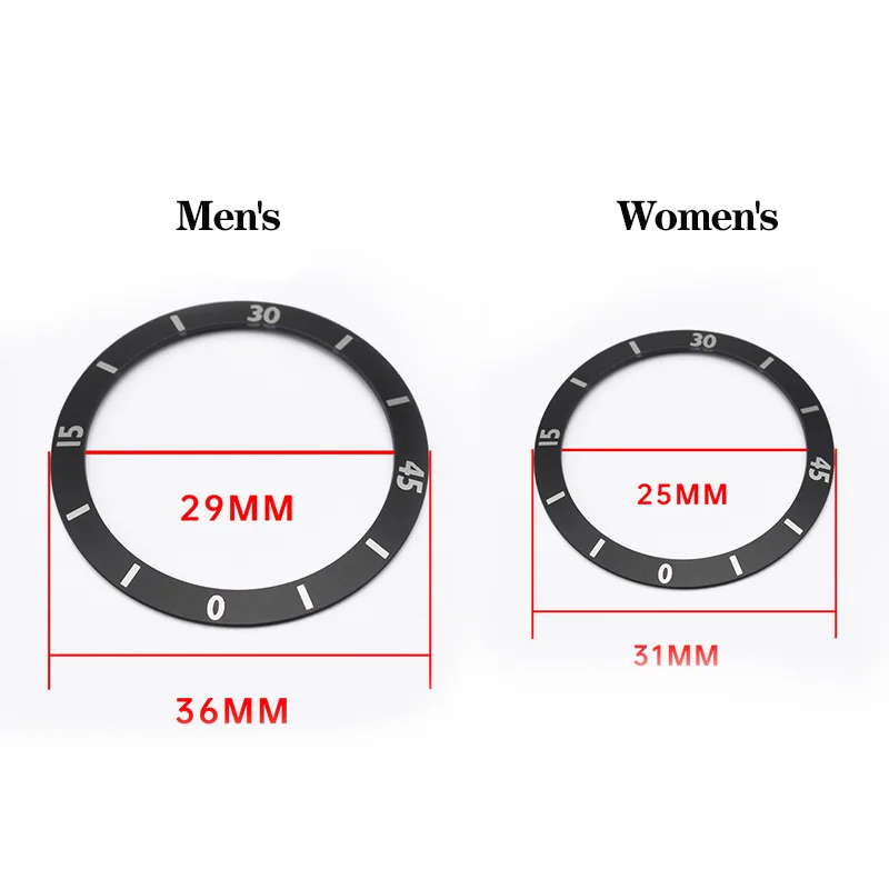 Caixa de Cerâmica Dial Digital Bezel Feminino Preto Branco Relógio Acessórios Alta Qualidade - Image 5