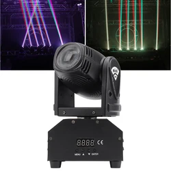 Mini projecteur de lumière LED 10W à tête mobile Lyre DMX512, éclairage de scène, Stroboscope pour divertissement à domicile, fête, scène professionnelle 