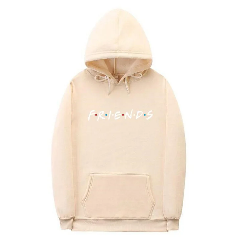Beige Новые толстовки с капюшоном и принтом логотипа - Цвет: Beige