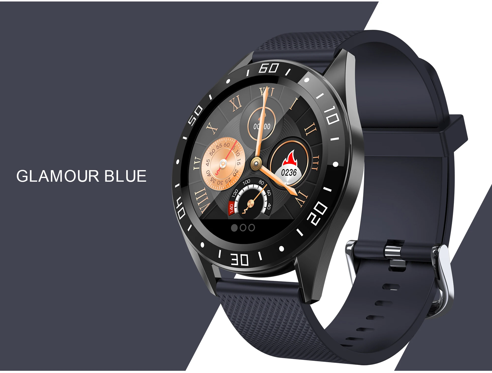 Смарт-часы GT105, мужские водонепроницаемые спортивные бизнес-часы, пульсометр, умные часы с цветным экраном для IOS для Xiaomi