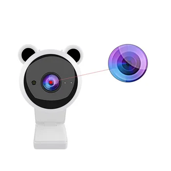 

USB Webcam ABS Noise Reduction Plug And Play Computer Free Driver Teaching With Microphone HD 1080P Home Office Conference