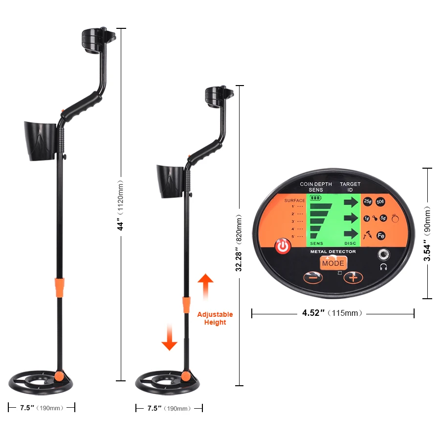 MD-4080/4030 металлоискатель Подземный детектор золота металический Охотник за сокровищами золота искатель портативный Охотник детектор