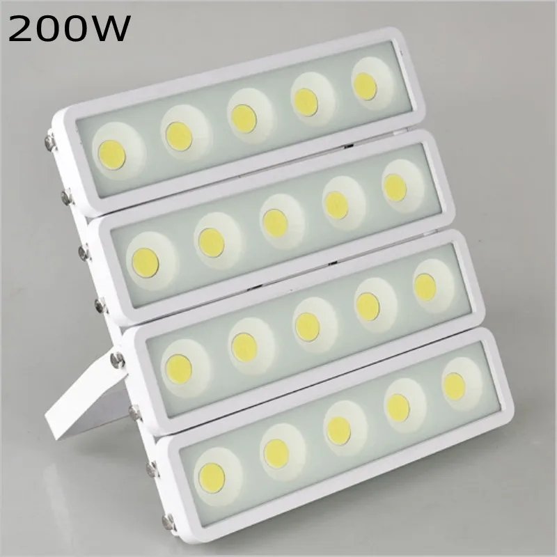 200W White Shell 1 шт. 50 Вт 100 Вт 150 Вт 200 Вт Светодиодный прожектор светильник 220V 230V 240V COB IP66 Водонепроницаемый на открытом воздухе Точечный светильник уличный светильник Точечный светильник Потолочные Светильник - Испускаемый цвет: 200W White Shell