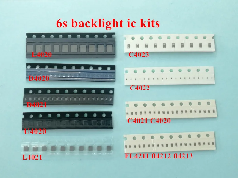1 комплект (13 шт.) для iphone 6s подсветка ic U4020 + катушка L4020 L4021 диод D4020 D4021 конденсатор