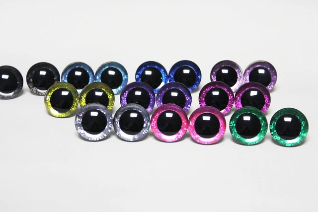 100pcs 15 mm safety eyes animal eyes green color Safety Eyes/Plastic Cat Doll  eyes - AliExpress