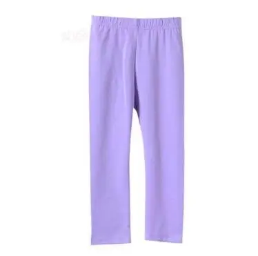 Purple Леггинсы для девочек, 1 предмет, штаны для девочек, Классические леггинсы ярких цветов для малышей, детские леггинсы, специальная распродажа - Цвет: Purple
