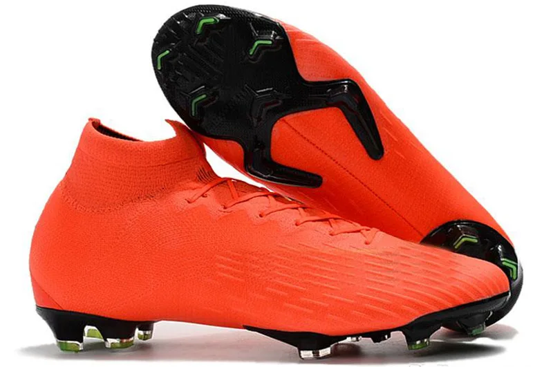 12 Супертонкие VI 360 Elite FG KJ 6 XII 12 CR7 Ronaldo Neymar, высокие футбольные бутсы для мужчин и женщин и мальчиков, футбольные бутсы, американские размеры - Цвет: 12