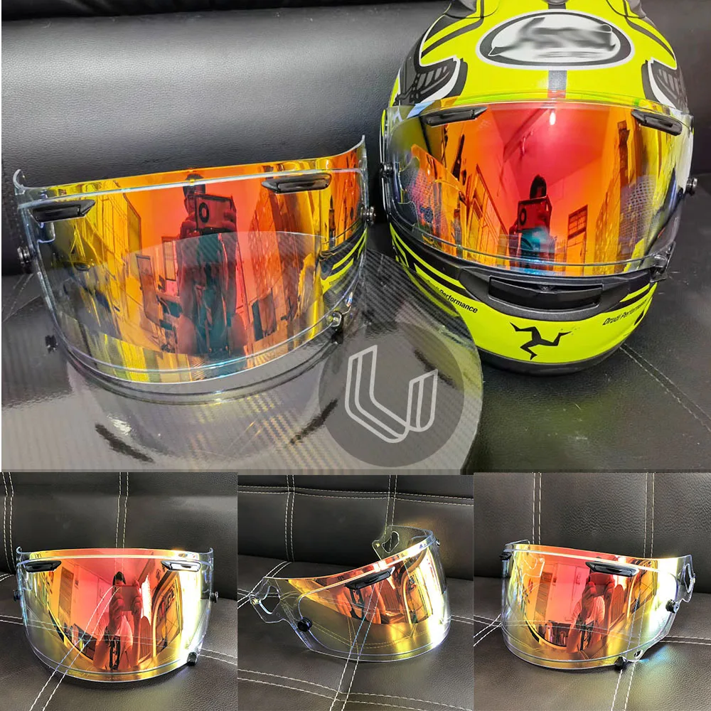 Casco Moto Visiera Parasole & Lente Casco Adatto Per Arai Rx-7X Rx7X Corsair-X Rx-7V Vas-V Xd Neo Av Vx