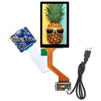 

5.5 inch 4k LCD Display+ Capacitive Touch Panel Glass Digitizer UHD 3840X2160 MIPI Driver Board for DIY Project