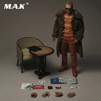 

BW-FC00325 1/6 Scale Brad Pitt Male Action Figure Fur Coat Ver. 12 inches Action Figure Model for Fans Gifts