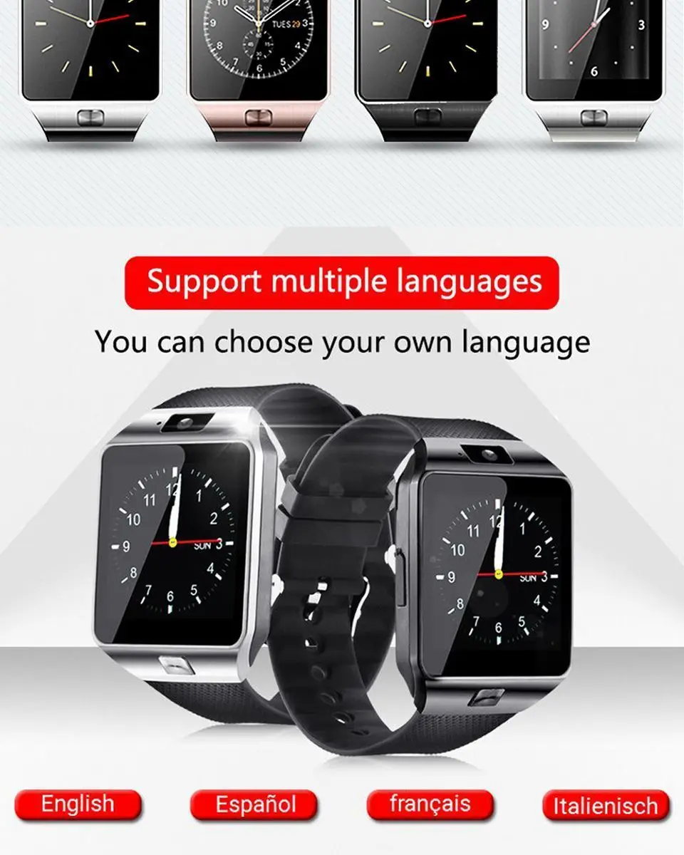 Bluetooth DZ09 Смарт часы Relogio Android smartwatch телефон фитнес-трекер reloj умные часы сабвуфер для женщин мужчин dz 09
