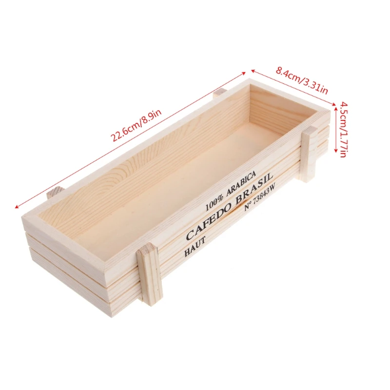 

Vintage Wood Garden Flower Planter Succulent Pot Rectangle Trough Box Plant Bed
