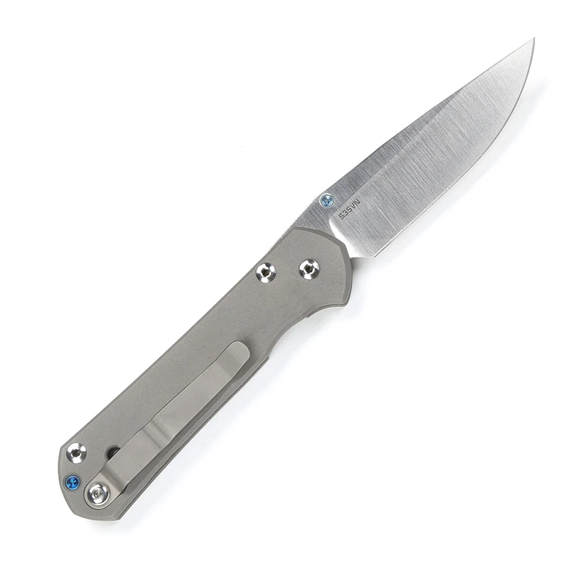 S35V blade Kanedeiia небольшой себенца 21 Thumbpush складной нож шариковых подшипников D2 лезвие TC4 ручка кемпинг на открытом воздухе карман фруктов нож, инструмент для повседневного использования - Цвет: S35V blade