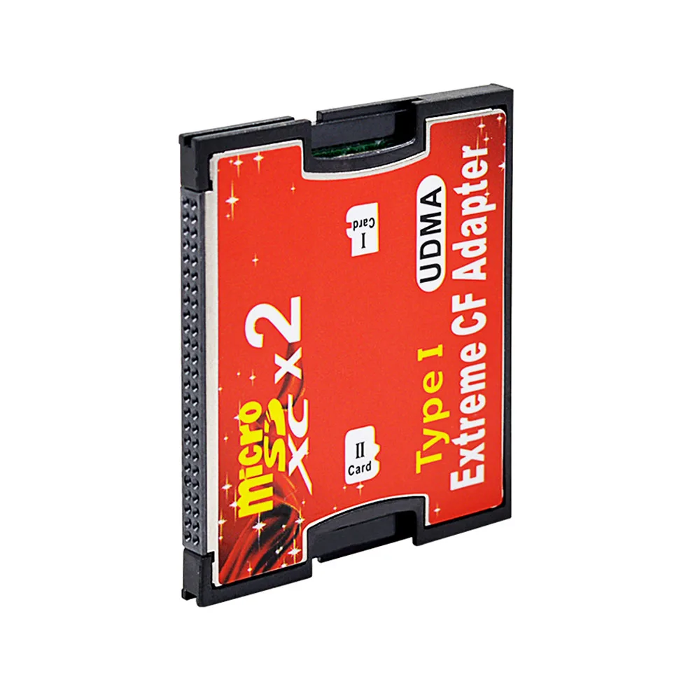 Оригинальная посылка с двумя слотами Micro SD TF для CF адаптер MicroSD MicroSDHC MicroSDXC для компактной вспышки тип I карта памяти конвертер